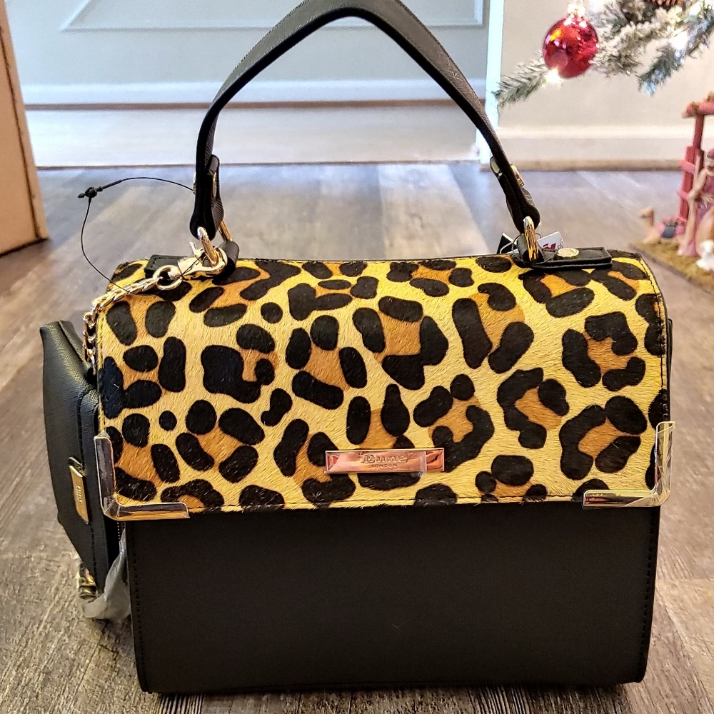 Dune London calf hair purse nwt